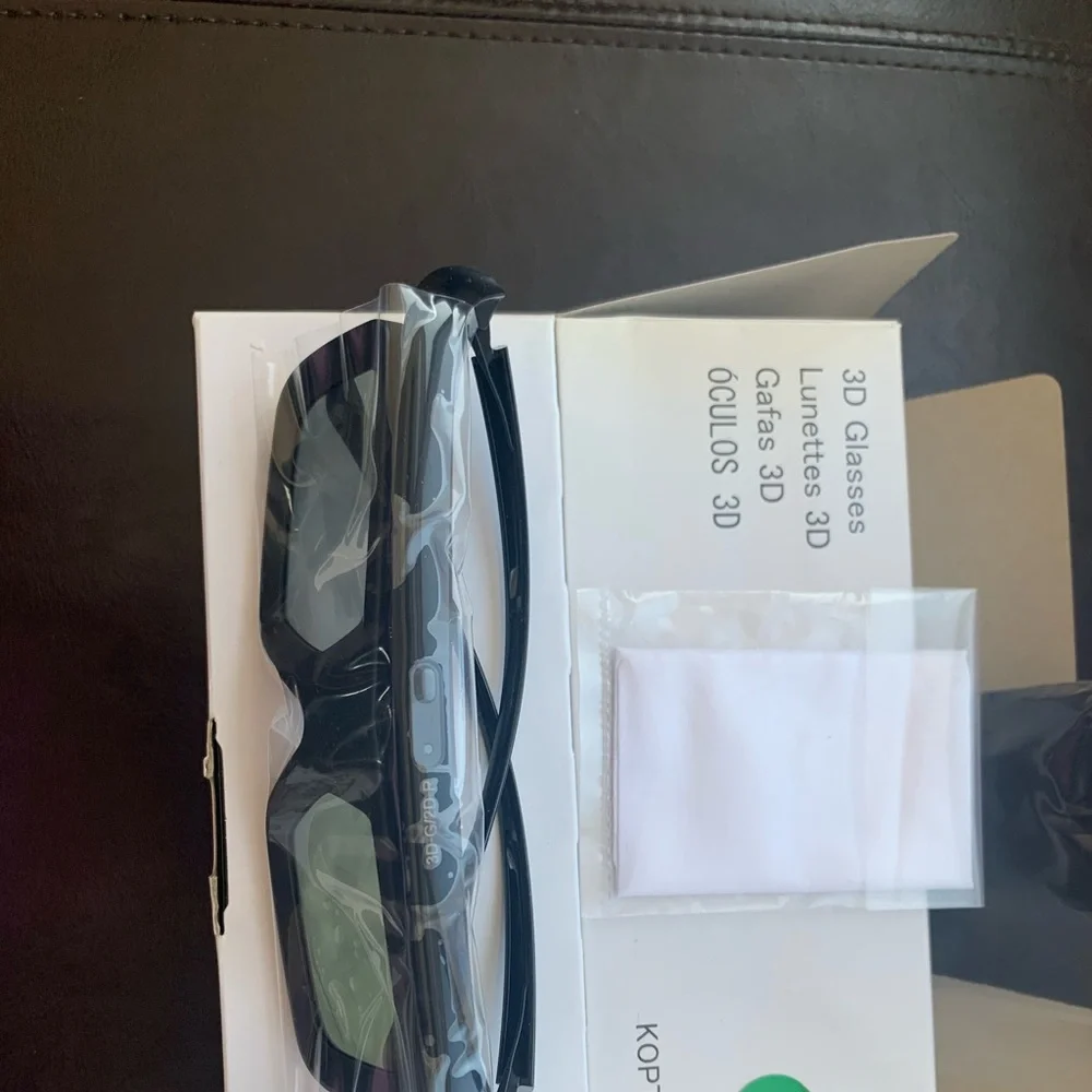 New Sharp Aquos Glasses 3D-G/2D-R With Black Frame LCD Lens 1 Pc for TV Monitor